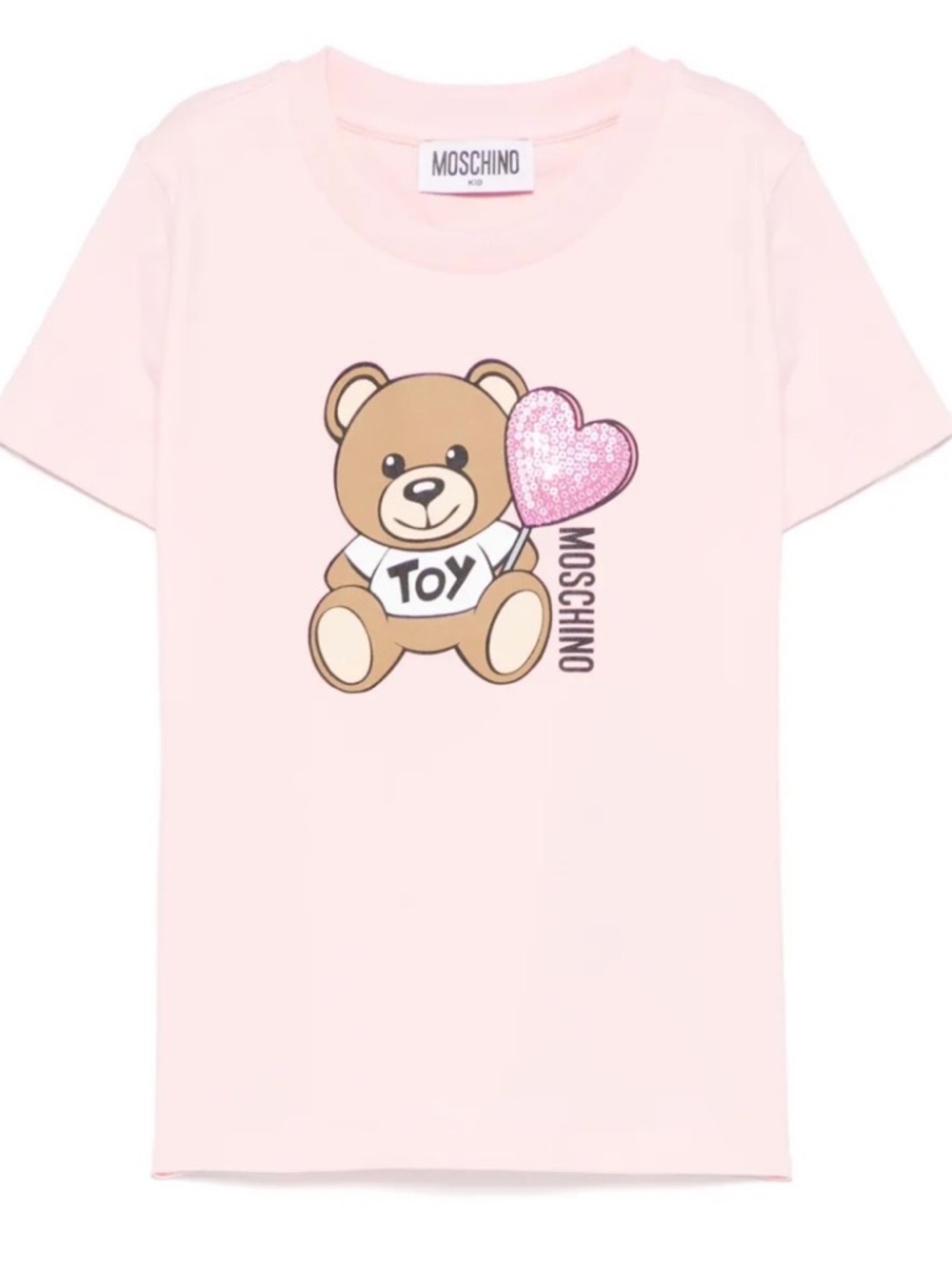Moschino Kids Teddy Bear Motif T-Shirt Pink Size 12